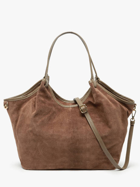 Schoudertas Velvet Caviar Leder Milano Bruin velvet caviar VC241110 ander zicht 4